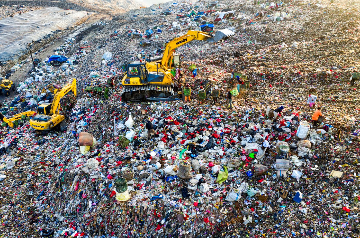 Heavy equipment supporting waste and environmental operations